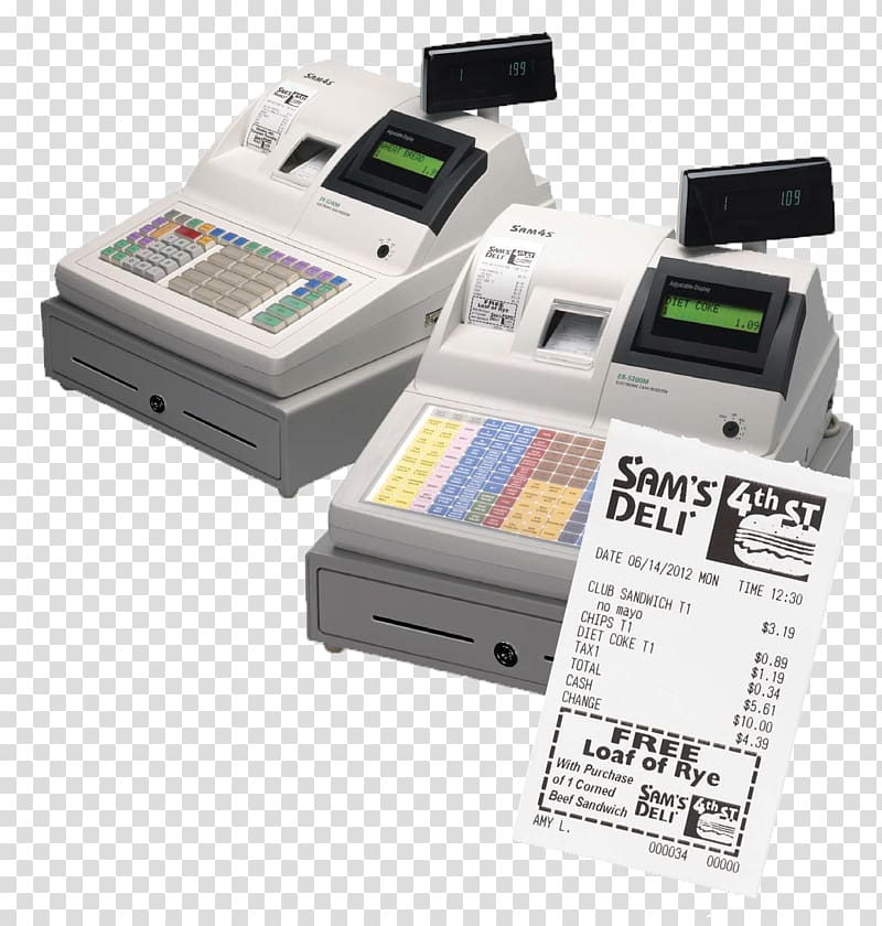 Sam4S Cash Register Point of sale Sam4S ER-650 Cash Register Price, cash register transparent background PNG clipart