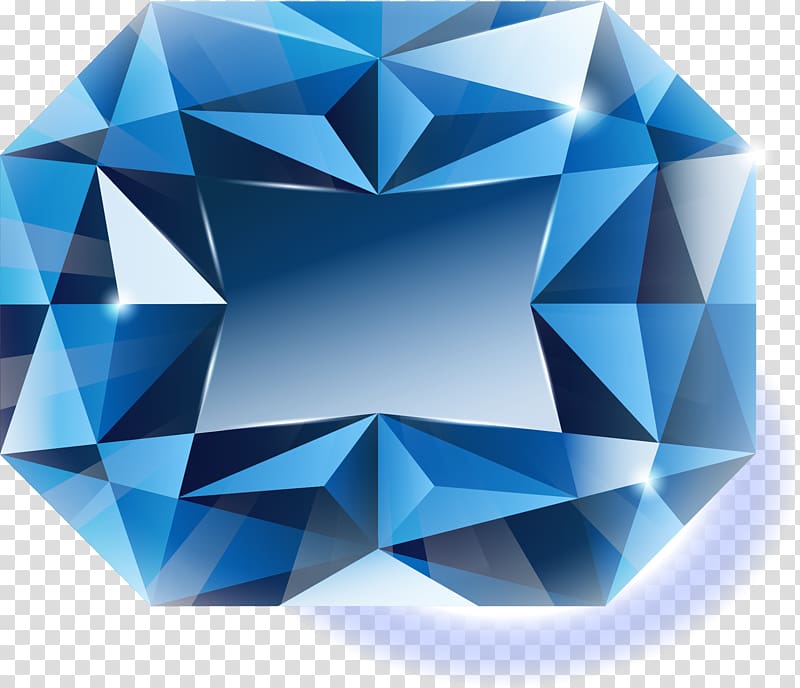 Blue Gemstone Sapphire Euclidean , Glowing sapphire transparent background PNG clipart