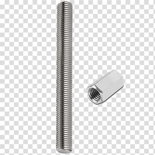 Fastener Coupling nut Threaded rod Screw thread, Threaded Rod transparent background PNG clipart