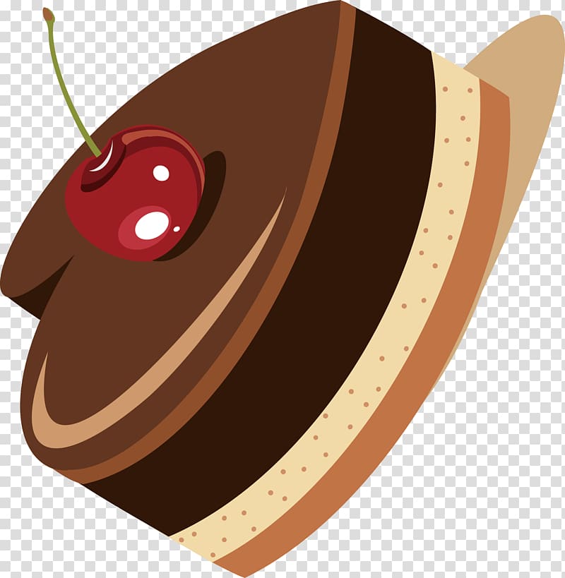 Chocolate cake Illustration, Chocolate decoration design transparent background PNG clipart