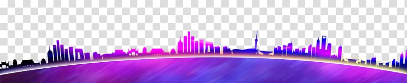 Purple , Colorful city transparent background PNG clipart