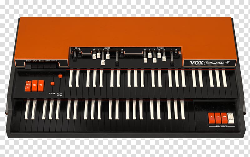Vox Continental Hammond organ Arturia VOX Amplification Ltd., musical instruments transparent background PNG clipart