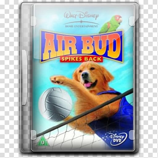 Walt Disney Air Bud Spikes Back DVD case, dog crossbreeds carnivoran vertebrate, Air Bud v4 transparent background PNG clipart