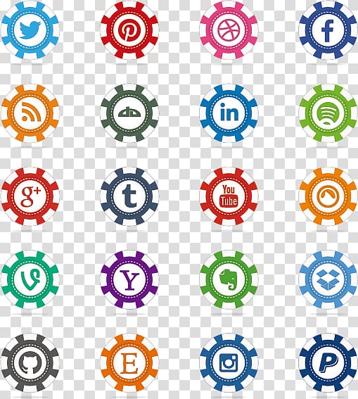 Casino token Poker Icon, Social media chips transparent background PNG clipart