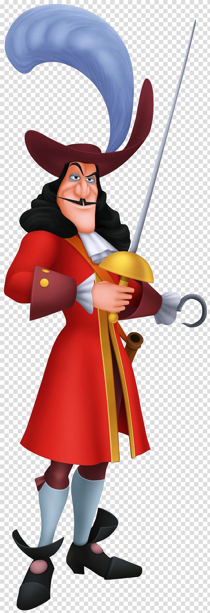 Disney pirate character illustration, Kingdom Hearts Birth by Sleep Kingdom Hearts: Chain of Memories Kingdom Hearts HD 1.5 Remix Kingdom Hearts 358/2 Days Captain Hook, peter pan transparent background PNG clipart