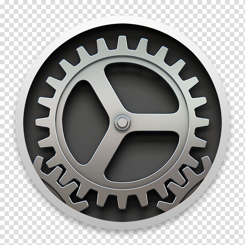 System Preferences macOS Computer Icons OS X Yosemite Operating Systems, gears transparent background PNG clipart