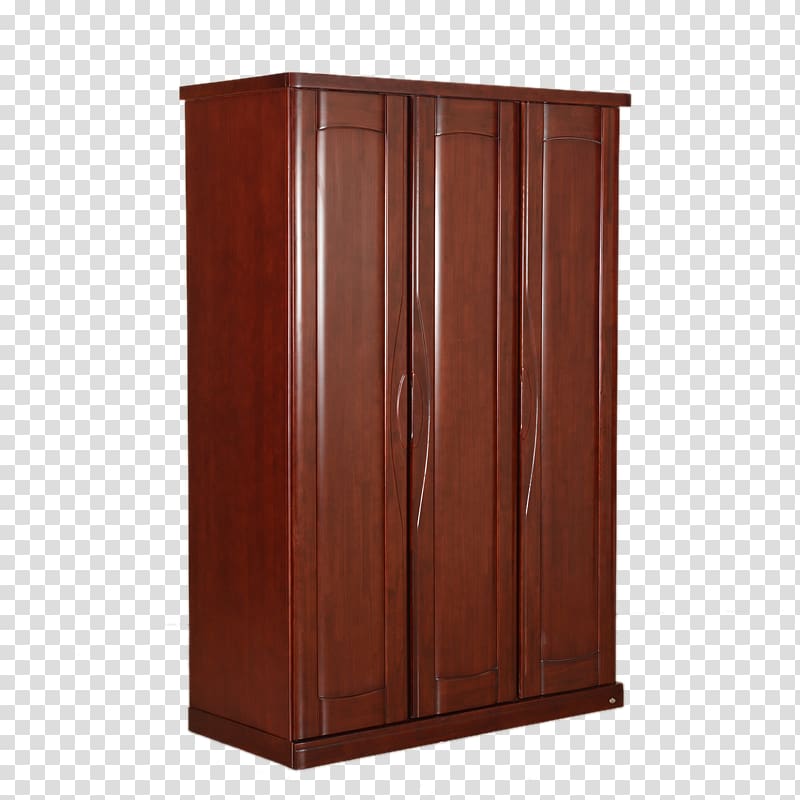 Wardrobe Closet Cupboard Cabinetry Drawer, Three solid wood wardrobe closet transparent background PNG clipart