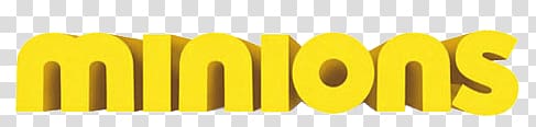 Minions text, Minions Logo transparent background PNG clipart
