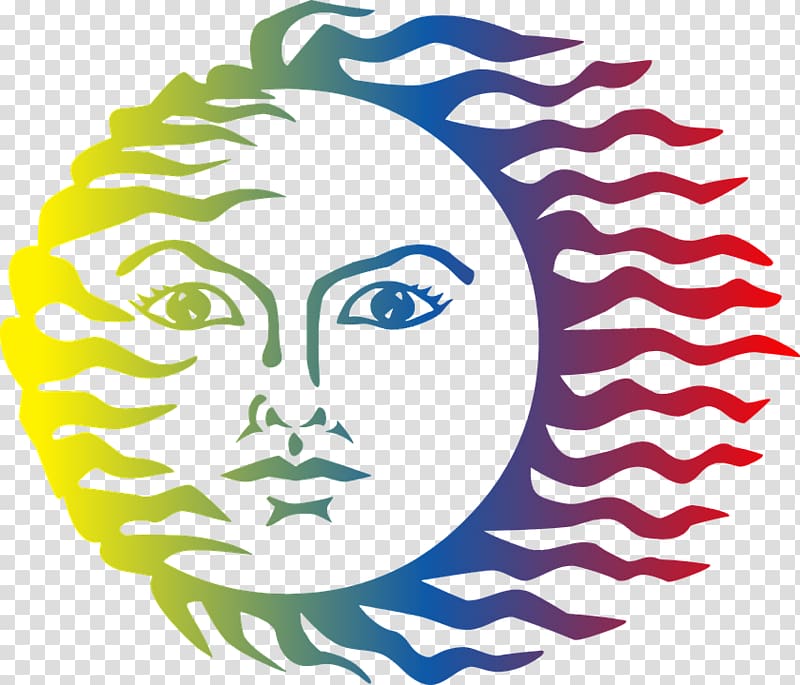 Face Sun , Flowing hair transparent background PNG clipart