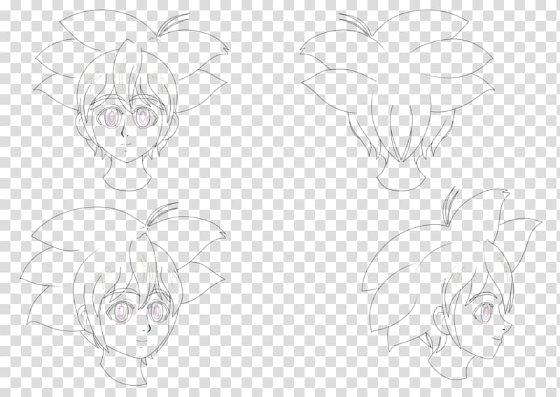 Line art Drawing Cartoon Sketch, anime headphones transparent background PNG clipart