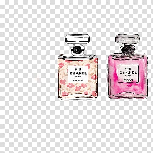 Chanel No. 5 Coco Perfume Drawing, chanel transparent background PNG  clipart