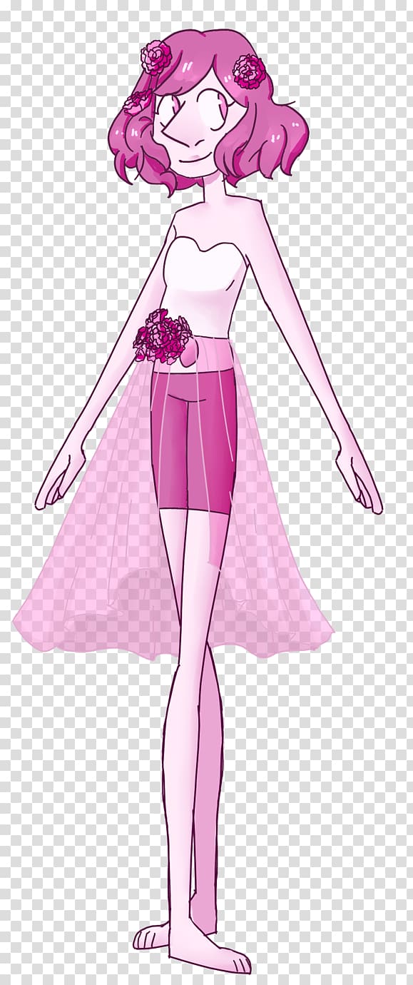 Mangaka Brown hair Fairy Costume, Pink Pearl transparent background PNG clipart