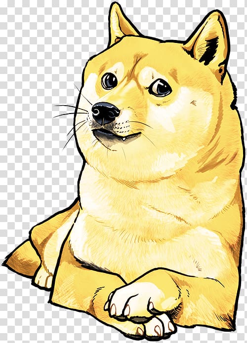 yellow dog illustration, Shiba Inu Dogecoin Internet meme T-shirt, doge transparent background PNG clipart