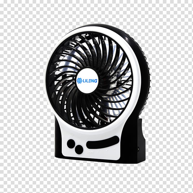 Light Fan Rechargeable battery USB, USB Mini Fan transparent background PNG clipart