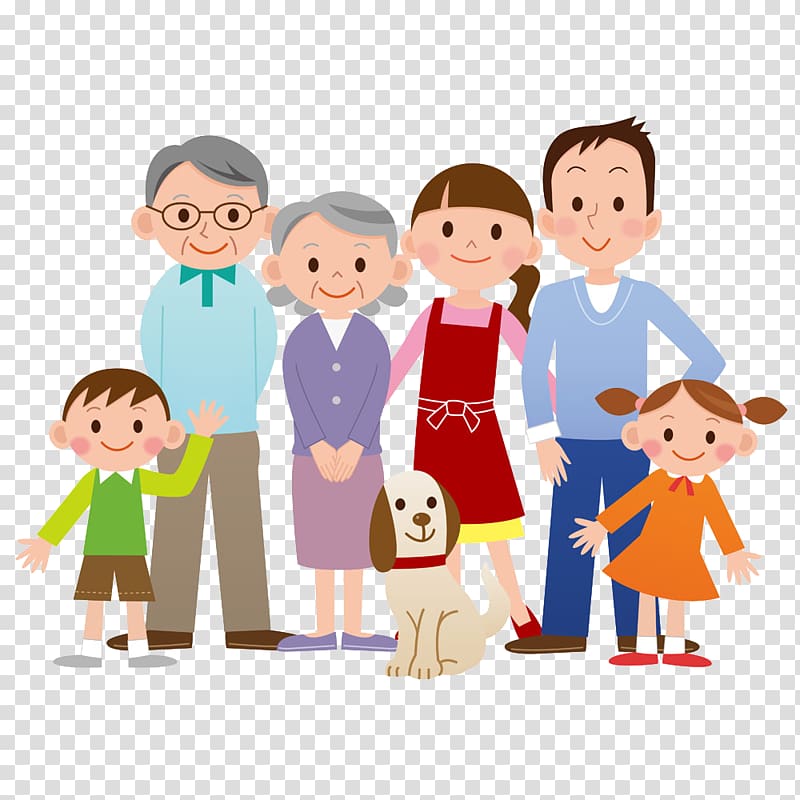 family illustration, Family transparent background PNG clipart
