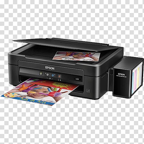 Multi-function printer Epson EcoTank L220 Printing Continuous ink system, printer transparent background PNG clipart