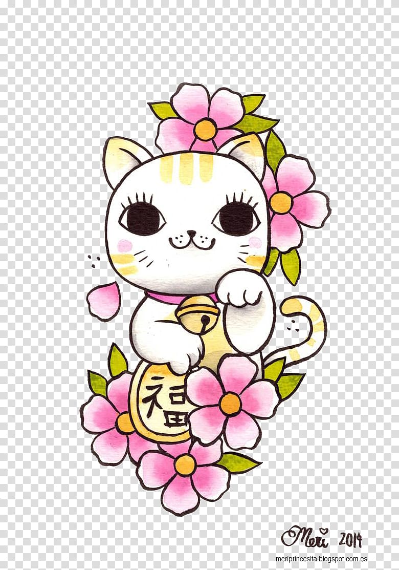 cat illustration, Japan Cat Maneki-neko Luck, Maneki Neko transparent background PNG clipart