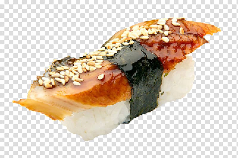 Sushi pizza Makizushi Unagi, sushi transparent background PNG clipart