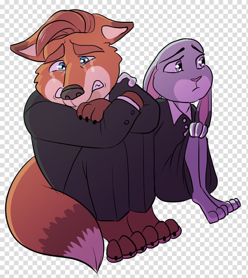 Gideon Grey Stu Hopps Lt. Judy Hopps Crying, ZOOTROPOLIS transparent background PNG clipart