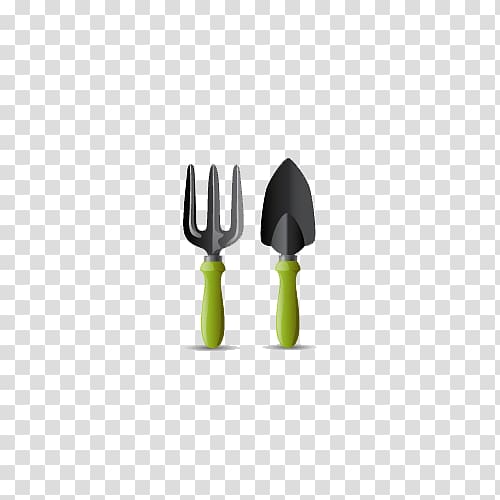 Fork, Hand-painted hand shovel and fork transparent background PNG clipart