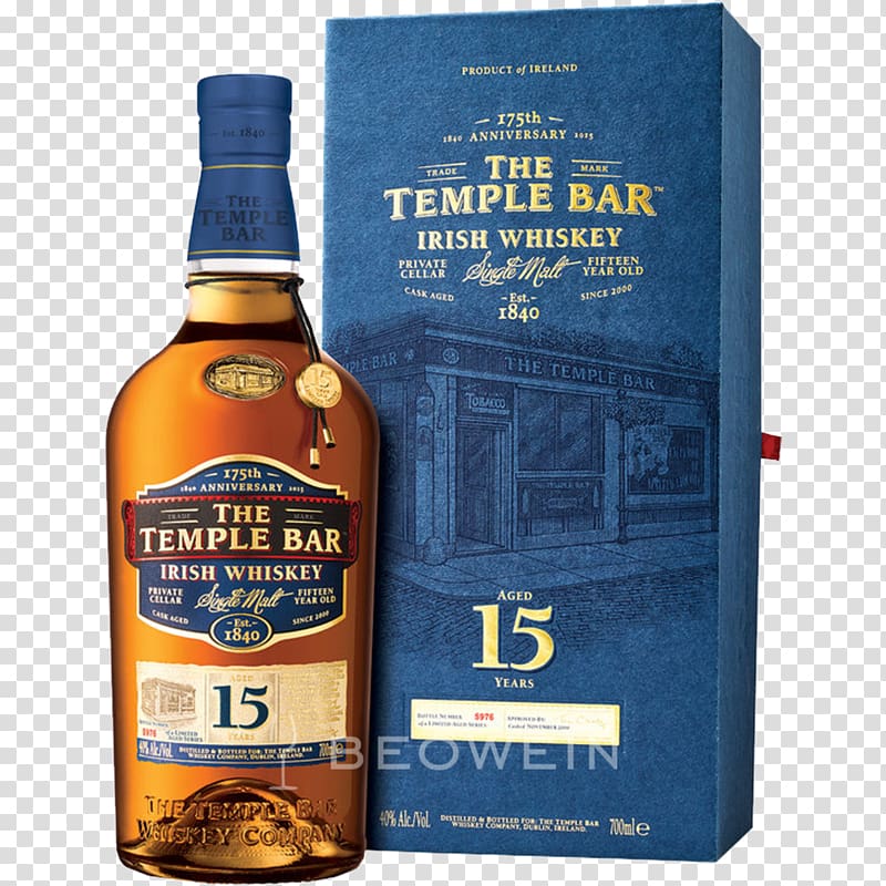 Single malt whisky The Temple Bar Irish whiskey Beer, beer transparent background PNG clipart
