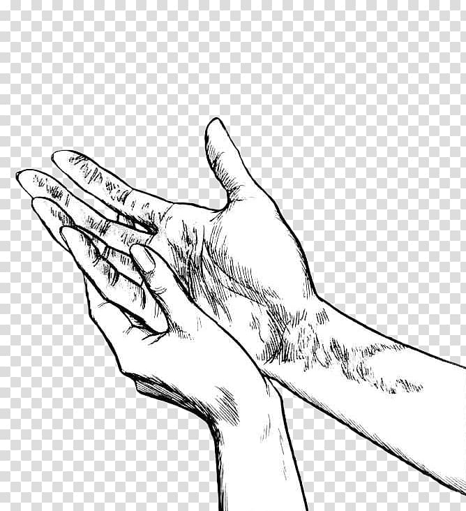 Thumb Upper limb Black and white Hand, mid ad transparent background PNG clipart