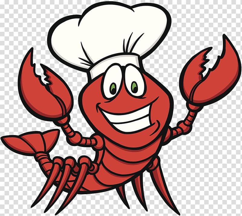 red lobster illustration, Ice cream Lobster xc9touffxe9e Po boy Cajun cuisine, Lobster chef cartoon transparent background PNG clipart