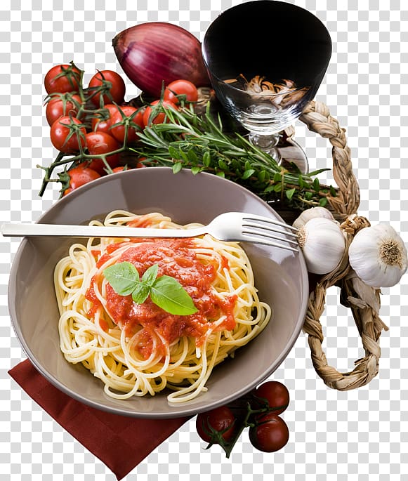 Spaghetti alla puttanesca Taglierini Pasta al pomodoro Al dente Bucatini, raw pasta transparent background PNG clipart