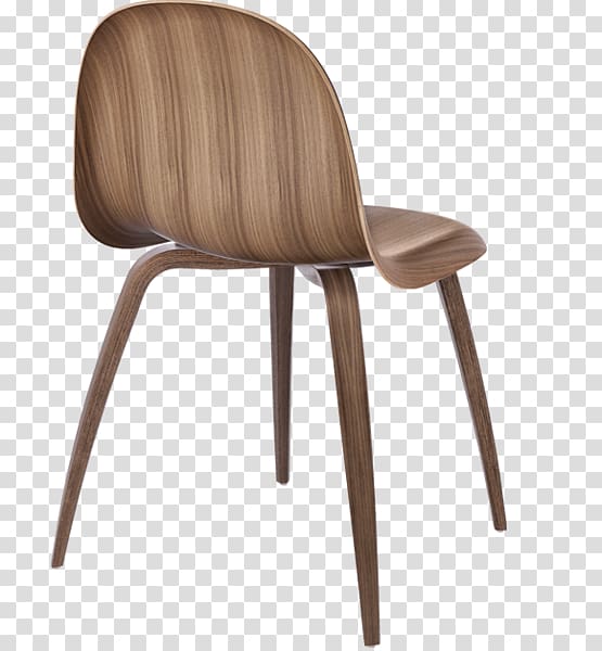 Chair Table Gubi Seat Wood veneer, chair transparent background PNG clipart
