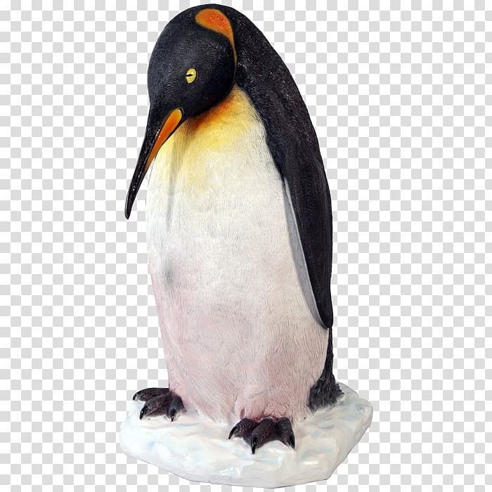 King penguin Sculpture Statue Polyresin, Penguin transparent background PNG clipart