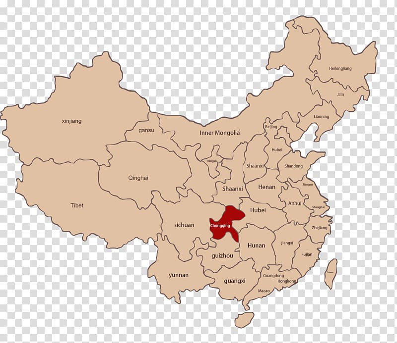 Wuzhen Liaoyuan Blank map Tongliang District, map transparent background PNG clipart