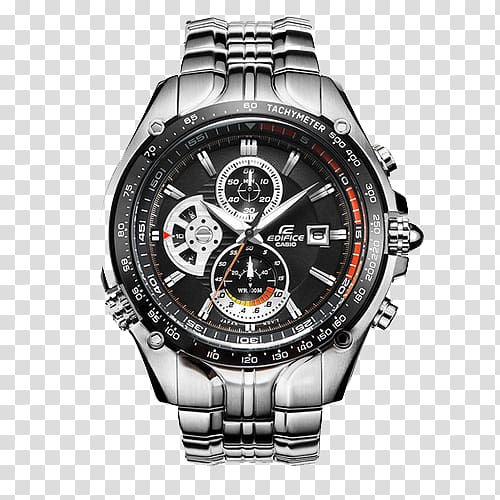 Watch Casio Edifice Chronograph Clock, Casio EF Series Watch transparent background PNG clipart