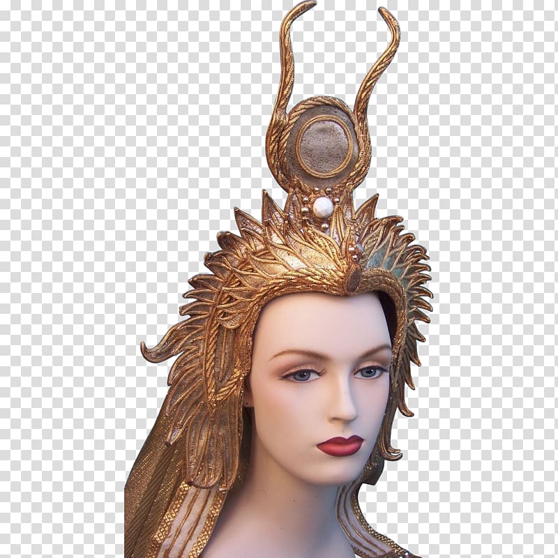 Cleopatra Headpiece Headgear Crown Headband, silver crown transparent background PNG clipart