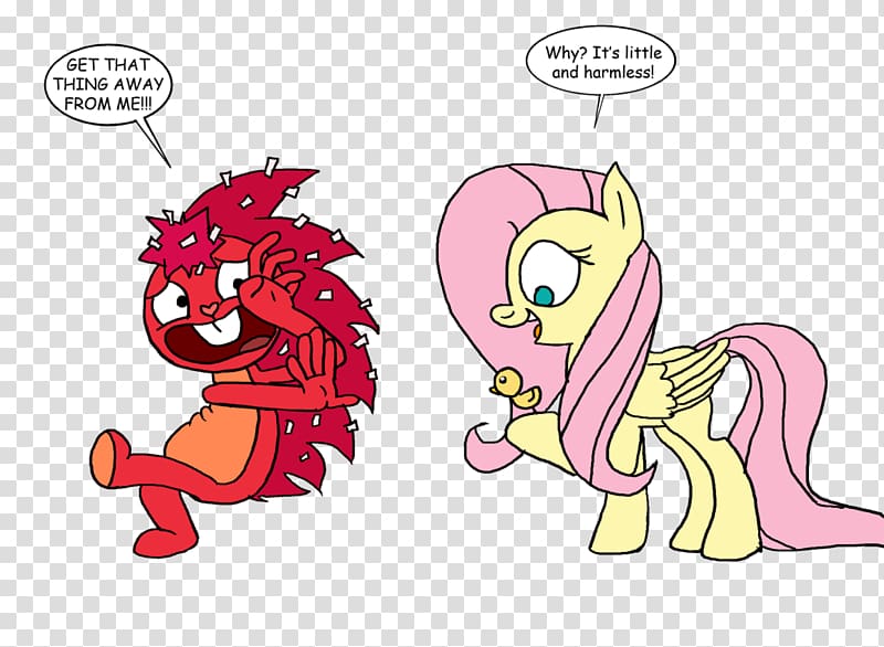 Pony Flaky Fluttershy Horse Drawing, Happy Tree Friends transparent background PNG clipart