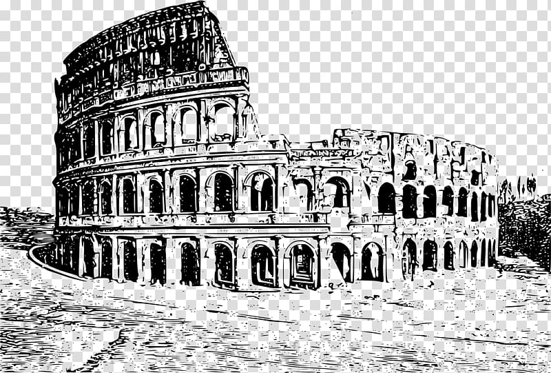 Colosseum Historic Centre of Rome Drawing Landmark, colosseum transparent background PNG clipart