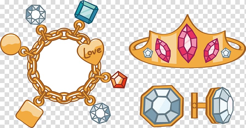 Jewellery Cartoon Ring , Jewelry cartoon background material transparent background PNG clipart