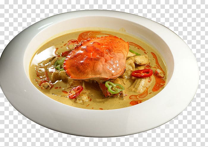 Red curry Crab Curry Gumbo Canh chua, Curry crab transparent background PNG clipart