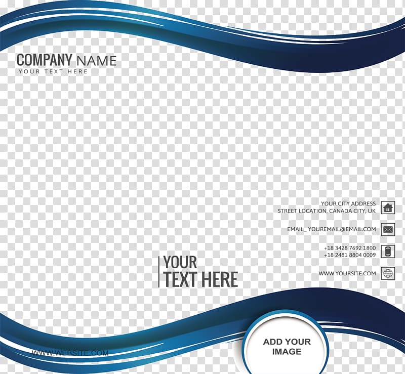 Company name text, Blue Vecteur Computer file, Dark blue wavy border transparent background PNG clipart