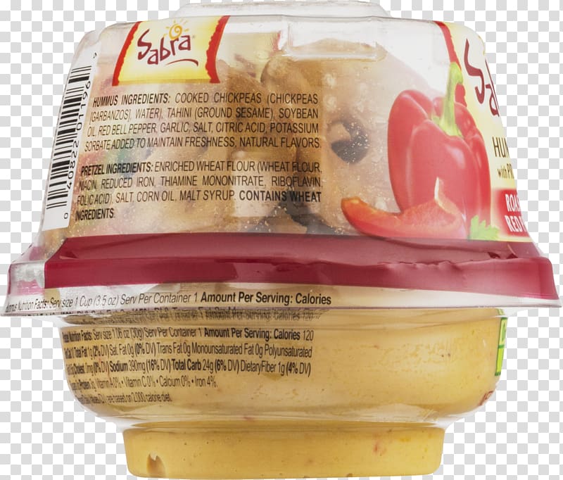 Hummus Pretzel Food Sabra Nutrition facts label, Snacks transparent background PNG clipart