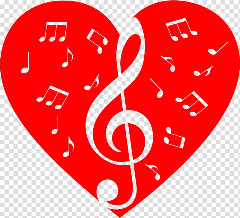 Musical note Musical theatre Heart , music notes transparent background PNG clipart