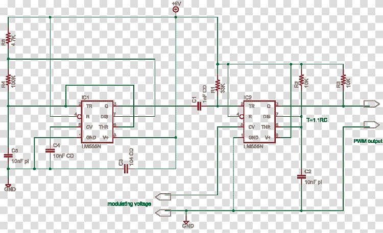 Electrical network Pulse-width modulation Electronics 555 timer IC Diagram, Pulsewidth Modulation transparent background PNG clipart