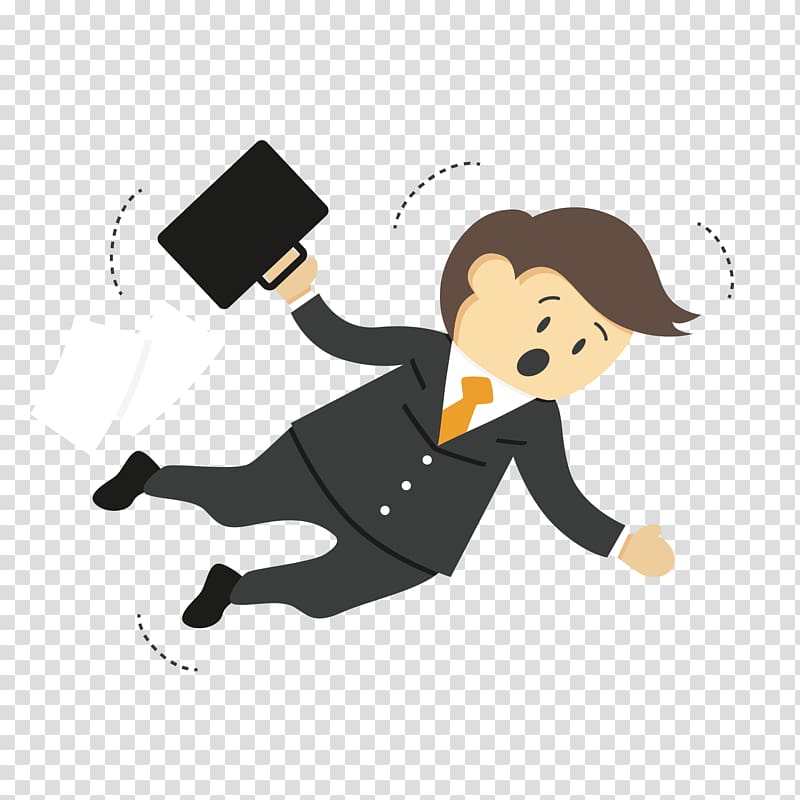 Business Startup company Service, The fallen man transparent background PNG clipart
