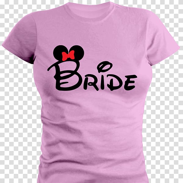 Minnie Mouse Mickey Mouse T-shirt Bride Bachelorette party, minnie mouse transparent background PNG clipart