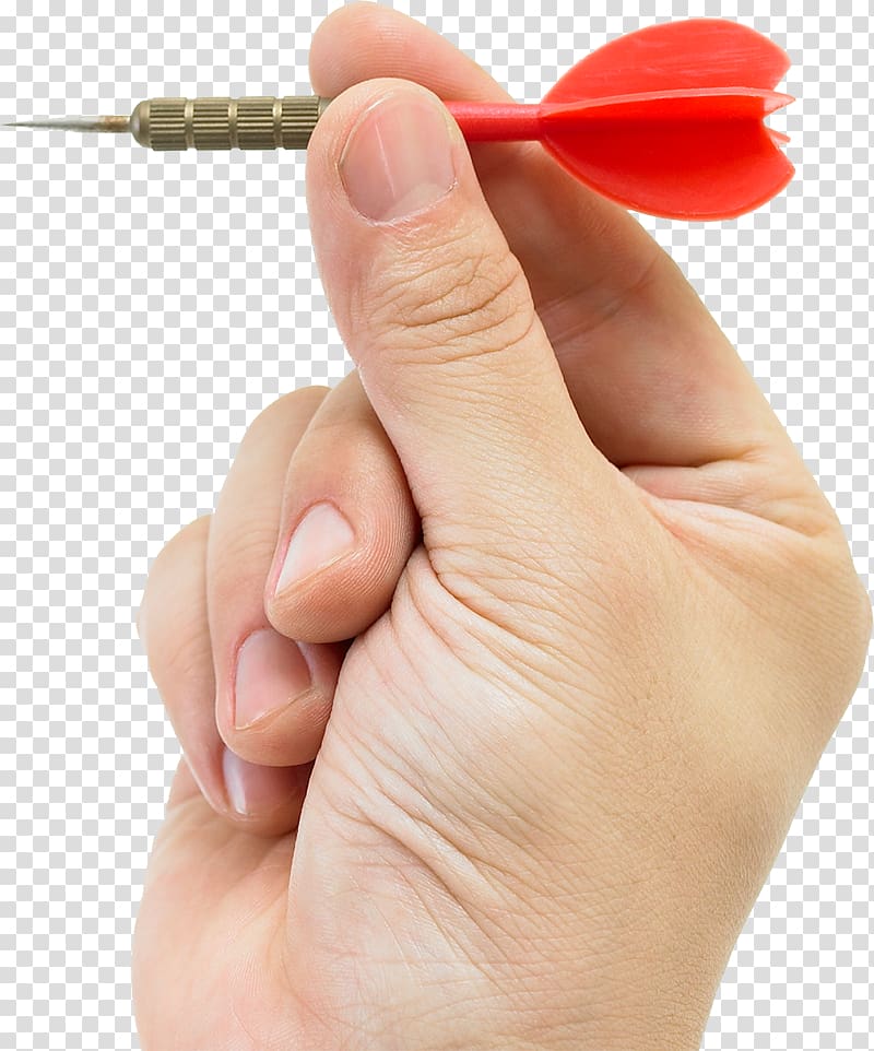 Darts Hand Red, Darts transparent background PNG clipart