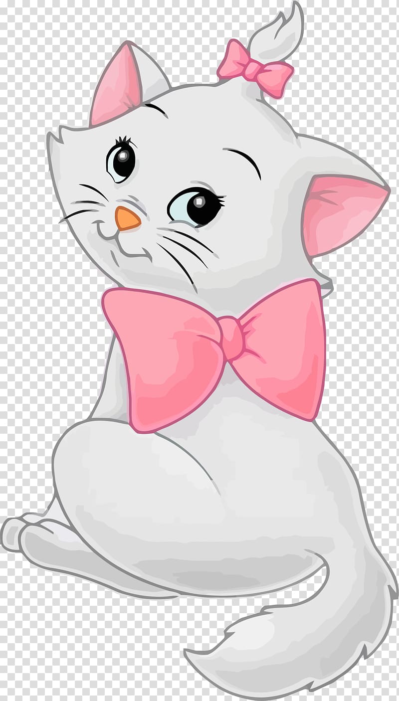 Kitten Pink cat , white cat transparent background PNG clipart