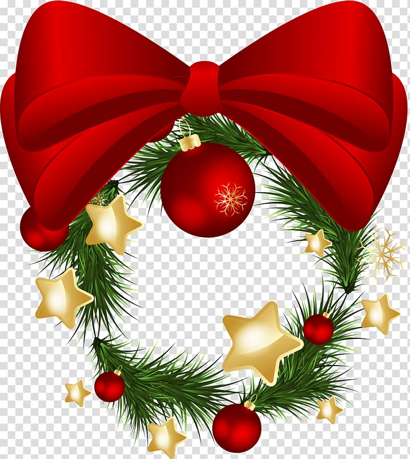 Christmas ornament, christmas wreath material transparent background PNG clipart