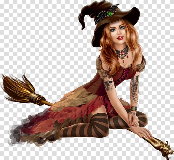 Witch transparent background PNG clipart