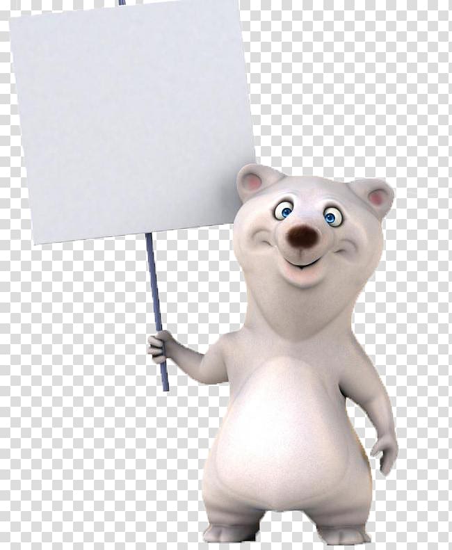 Animal Illustration, White Bear transparent background PNG clipart