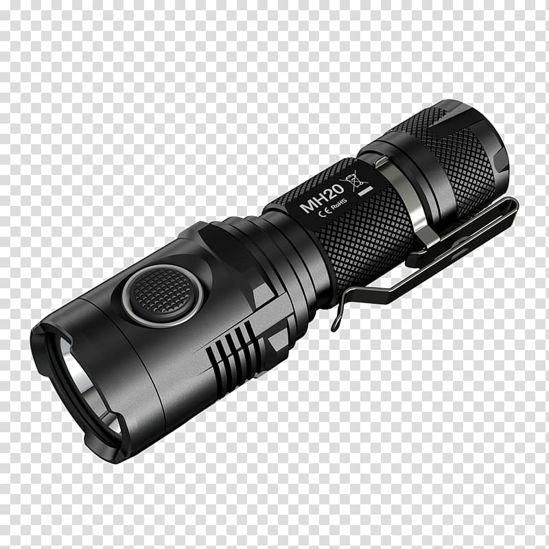 Flashlight Battery charger Lumen Light-emitting diode, Flashlight transparent background PNG clipart