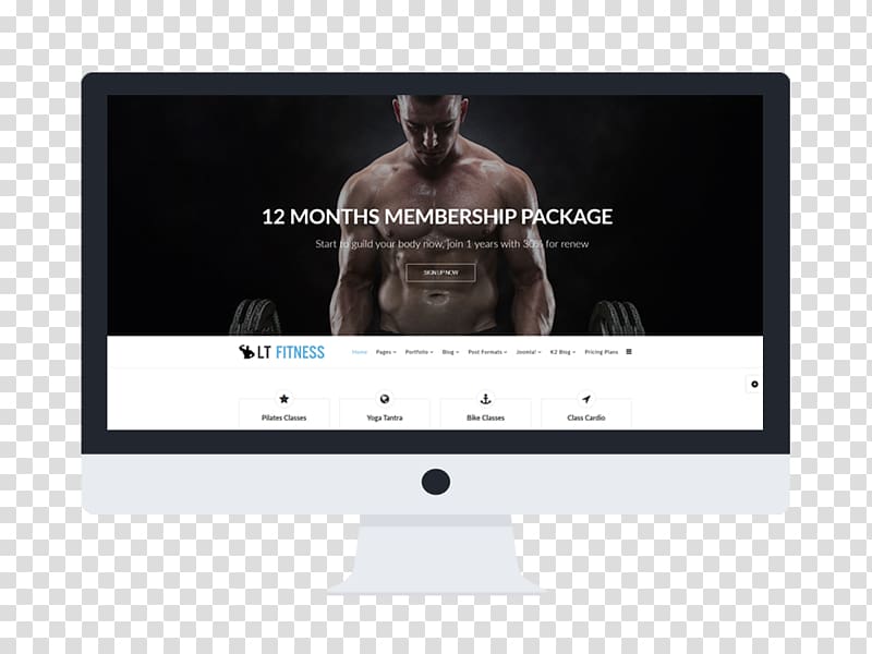 Responsive web design Life Time Fitness Template WordPress Physical fitness, Fitness Template transparent background PNG clipart